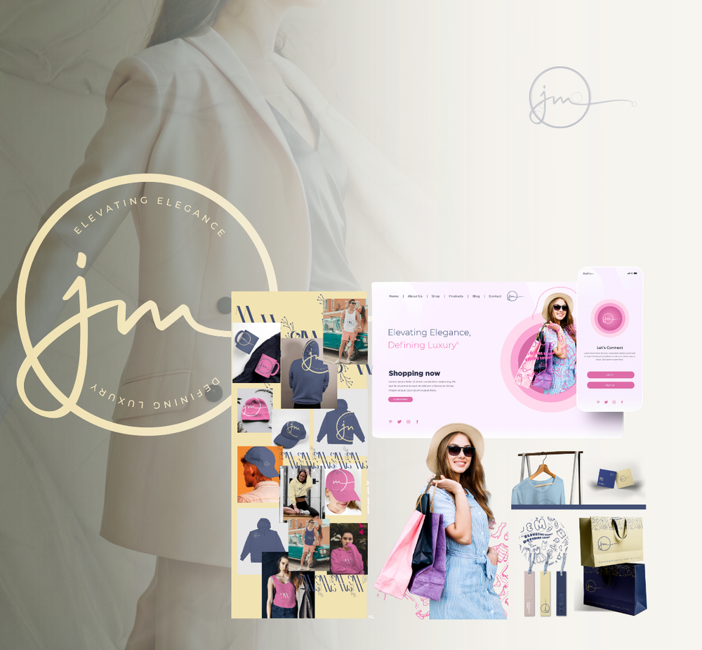 JM luxury fashion brand and e-commerce case study - branding and web development by Optival Media